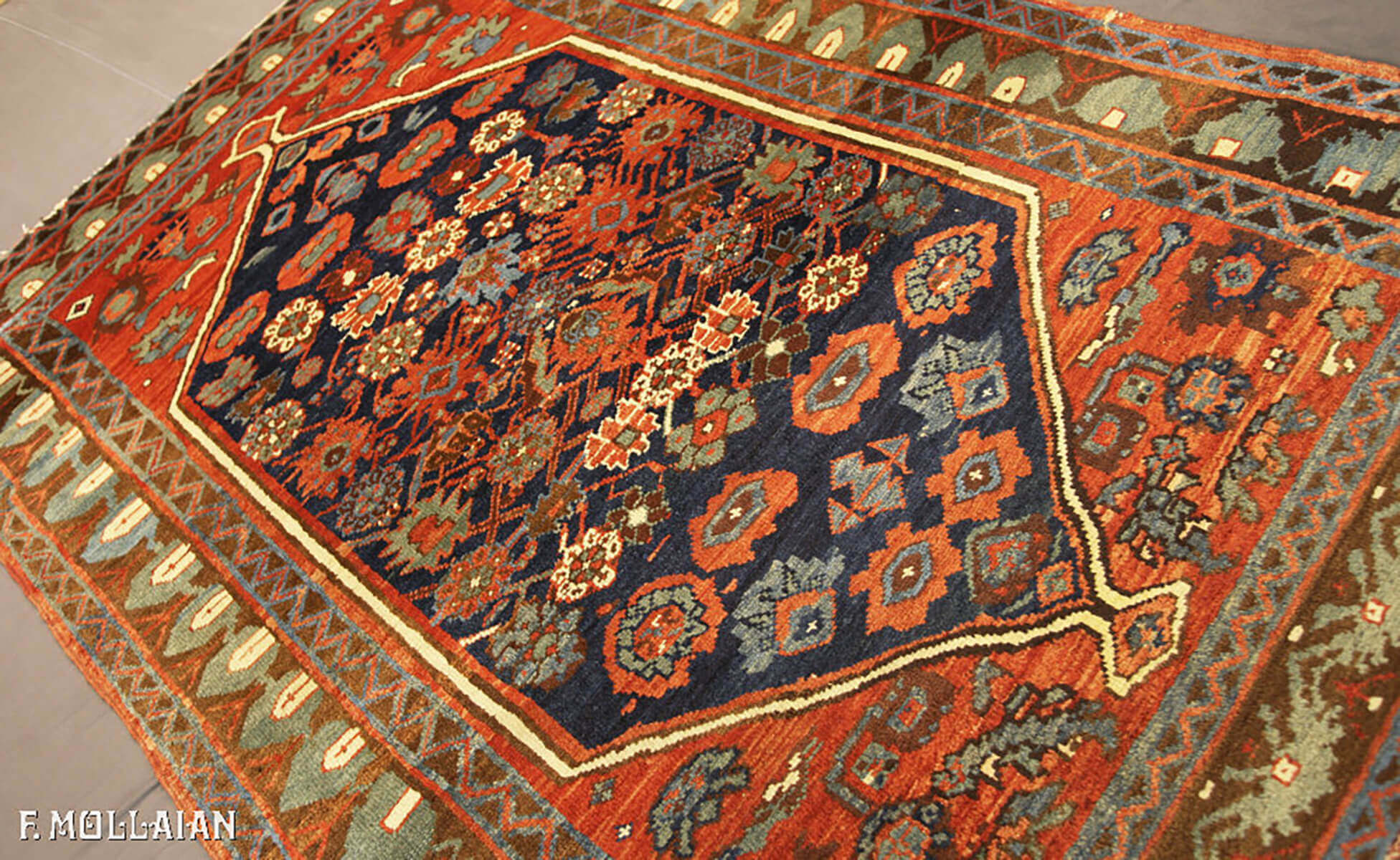 All-Over Antique Persian Bakshaish Rug n°:36745615